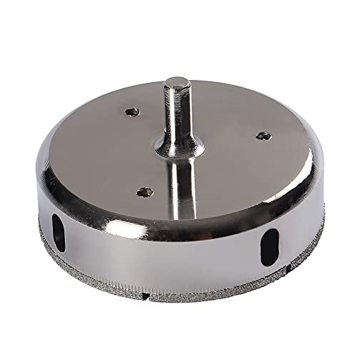 4 inch Diamond Saw Drill Bit Glass Ceramic Porcelain Tiles, Marble Granite Quartz Drilling Shower Valve Hole Cutter Floor Wall Tiles Solid Steel Body Spins True