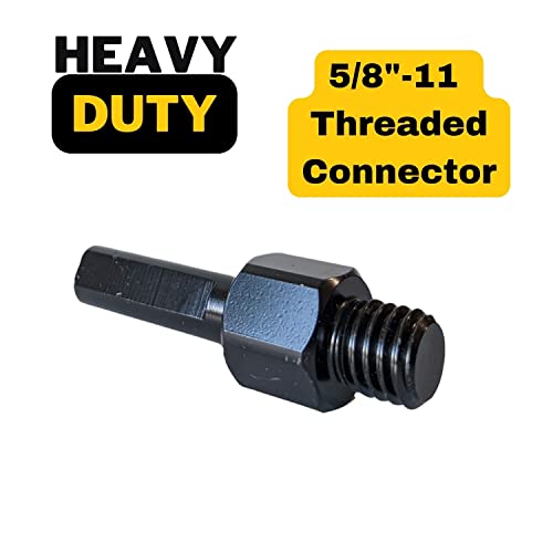 Heavy Duty Core Drill for Threaded Diamond Hole Saw 5/8 inch - 11 to 1/2" Shank Sanding Attachment Arbor Shaft Adapter