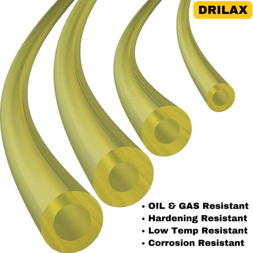 Drilax 4 Sizes Fuel Line Hose Tubing Set for Small Engines Chainsaws String Trimmers Weedeaters Blowers Compatible with Ryobi, Poulan, drilax-tools
