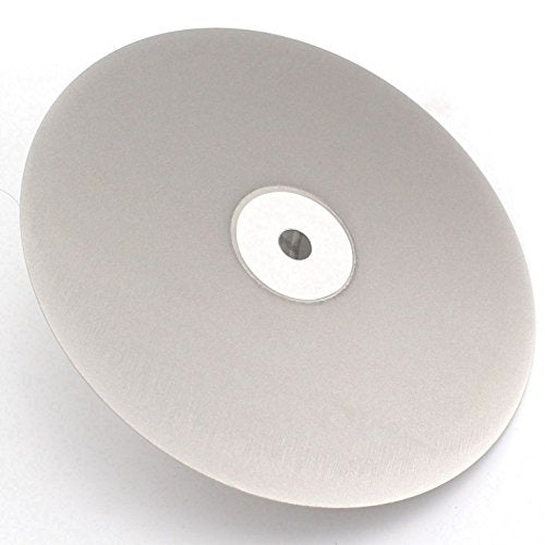 8 inch Diamond Disc Grit 500 High Density Coated Flat Lap Lapping Lapidary Wheel Glass Jewelry Polishing Tool Grinding Sharpening Metal Back 1/2 Arbor GRIT0500