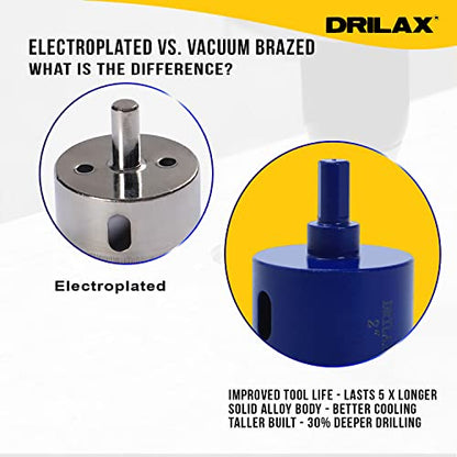 2 Inch Diamond Hole Saw Drill Bit Cobalt Series Vacuum Brazed