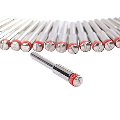 25 Pcs 1/8 inch Rotary Tool Mandrel for Accessories, Discs, and Wheels Stem Connection Compatible with Dremel 402