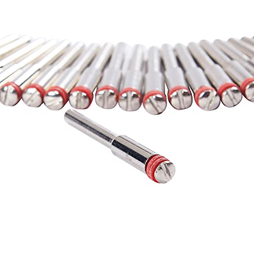 25 Pcs 1/8 inch Rotary Tool Mandrel for Accessories, Discs, and Wheels Stem Connection Compatible with Dremel 402