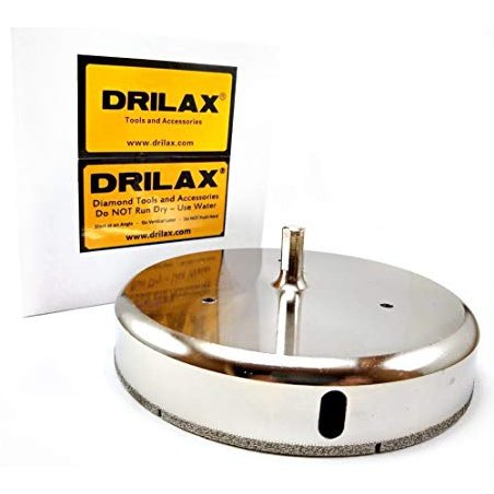 Drilax Diamond Hole Saw 6 5/16 Inches in Drilling Ceramic Porcelain Tile Glass Granite Drill Bit