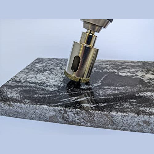 Drilax 1-1/4 Inch Diamond Drill Bit Tile Hole Saw Ceramic Porcelain Quartz Granite Kitchen Bathroom Shower Faucet Installation 1.25 Inches with Removable Center Pilot Drill Bit Locator Pin Locator drilax-tools