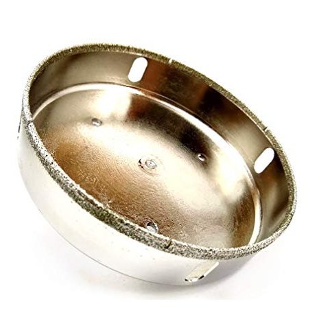 Drilax Diamond Coated Hole Saw 4-7/8 inch Drilling Tool Kitchen Bathroom Shower Drain Ceramic Porcelain Tiles Glass Marble Granite Quartz Holesaw