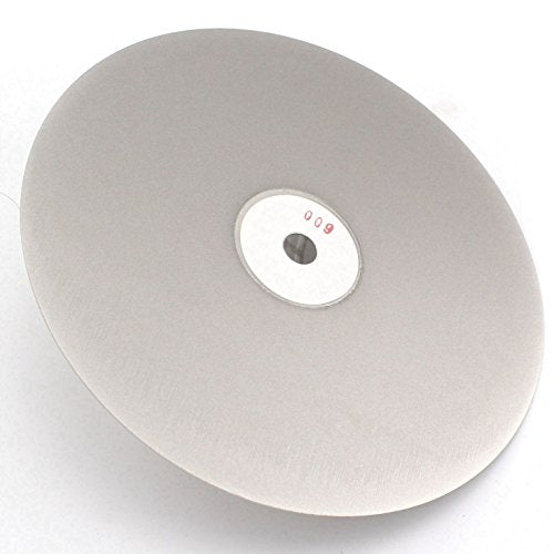 8 inch Diamond Disc Grit 600 High Density Coated Flat Lap Lapping Lapidary Wheel Glass Jewelry Polishing Tool Grinding Sharpening Metal Back 1/2 Arbor GRIT0600