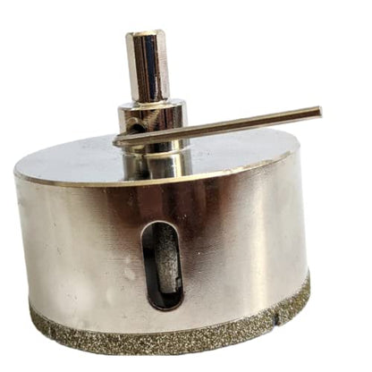 Drilax 3 Inch Diamond Drill Bit Tile Hole Saw Ceramic Porcelain Quartz Granite Kitchen Bathroom Shower Faucet Installation with Removable Center Pilot Drill Bit Locator Pin Locator drilax-tools