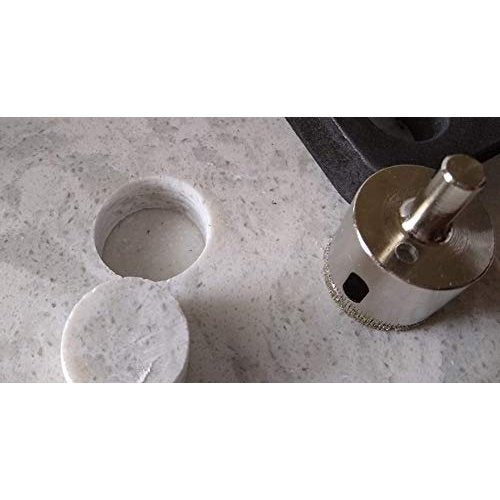 Drilax Diamond Hole Saw Core Glass, Marble, Granite, Ceramic Porcelain Tiles DIY Drill Bit Size: 1-3/8 inch