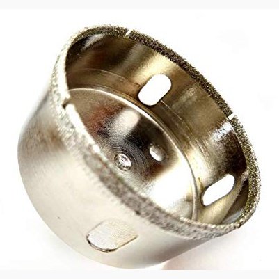 Drilax 2 3/4 inch Diamond Drill Bit Hole Saw Ceramic Porcelain Tiles Glass Granite Quartz 2.75 2-3/4 Single Pack
