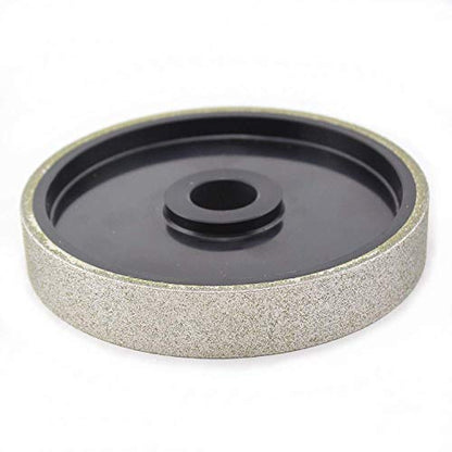 Drilax 6 inch 60 Grit Lapidary Diamond Coated Cabbing Grinding Polishing Wheel Gem Natural or Engineered Stones, Granite, Marble, Glass, Tile Electroplate Coarse Grit 60 drilax-tools