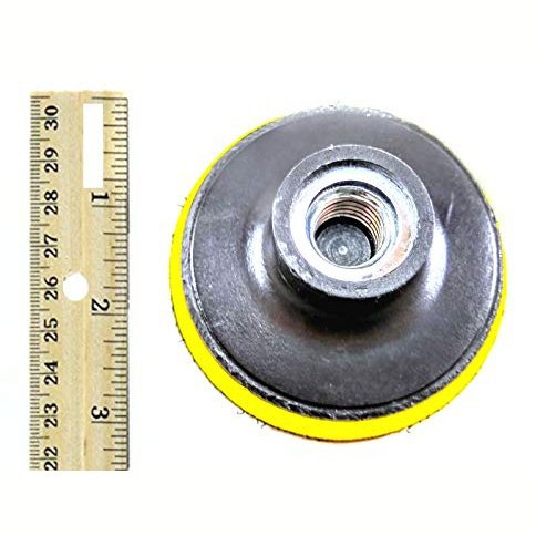 Angle Grinder 3 inch Flexible Hook and Loop 5/8-11 Threaded Arbor Buffing Polishing Sanding Napping Disc Backer Pad 3'' Backing Plate Compatible with Dewalt