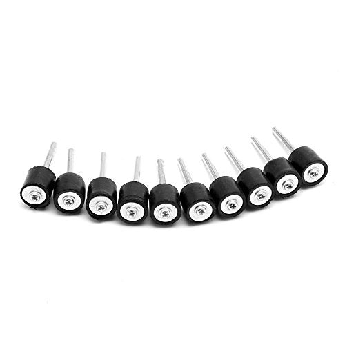 1/2 Drum Mandrels 1/8 Inch Standard Shank Sanding Holder Compatible with Dremel Rotary Tools Adjustable Top Screw Rubber Sander Sleeve Pieces Set 10 Pack