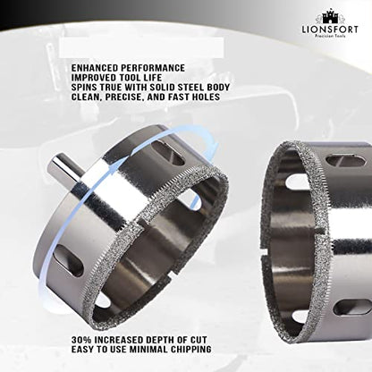 3 Inch Diamond Hole Saw | Tile Cutter for Ceramic, Quartz & Granite