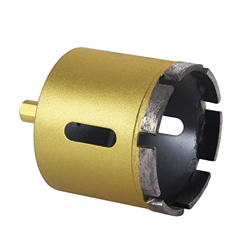 Drilax Diamond 2 Concrete Hole Saw Masonry Core Drill Bit Heavy Duty for Brick, Cinder Block 3/8 inch Standard Shank Rotary Tools