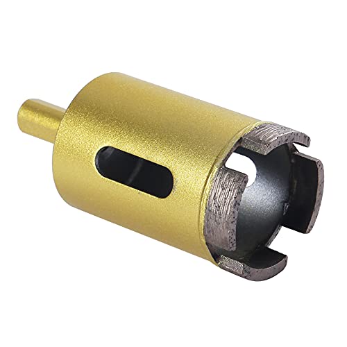 Drilax Diamond 1-1/4 Concrete Hole Saw Masonry Core Drill Bit Heavy Duty for Brick, Cinder Block 3/8 inch Standard Shank Rotary Tools