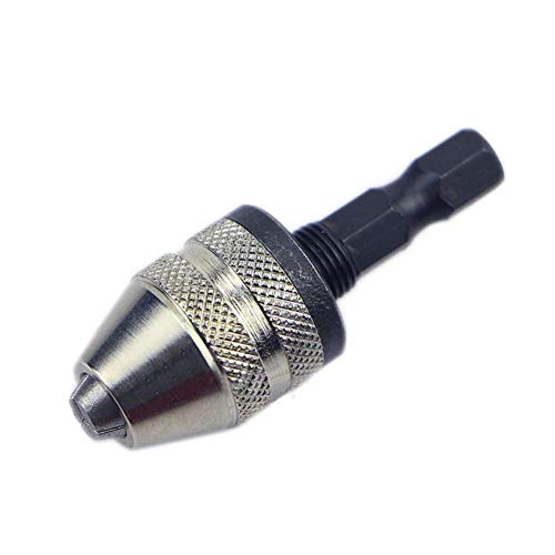 DRILAX Inch Hex Shank 0.3mm to 1/4 inch Keyless Drill Chuck Quick Change Adapter Converter