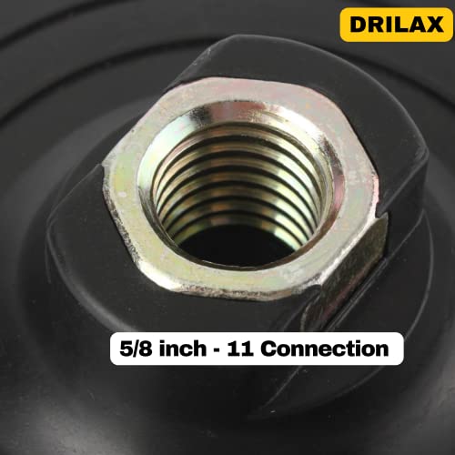 Angle Grinder 3 inch Flexible Hook and Loop 5/8-11 Threaded Arbor Buffing Polishing Sanding Napping Disc Backer Pad 3'' Backing Plate Compatible with Dewalt