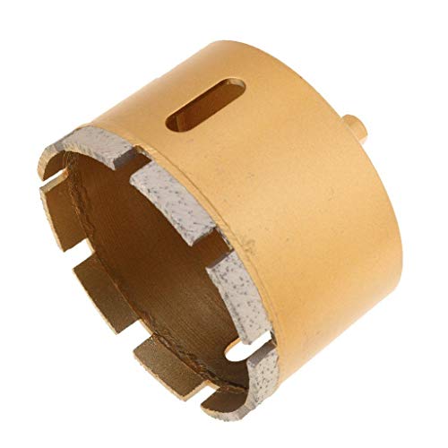 Drilax Diamond Hole Saw Drill Core Bit Heavy Duty Wet and Dry Use 3-1/8 for Brick, Concrete Block, Masonry 2 inches Depth of Cut - 3/8 inch Standard Shank DrilaxHD010080