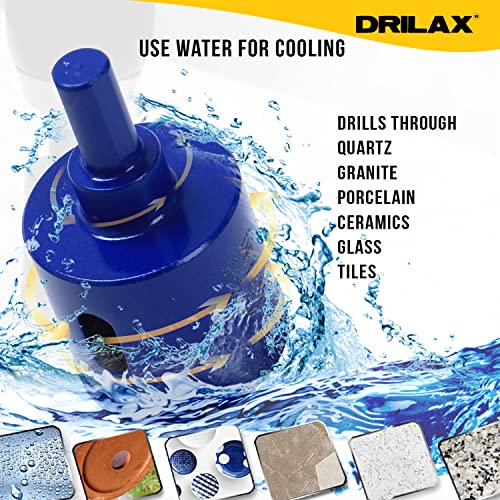 1-1/2 Inch Diamond Hole Saw Drill Bit Cobalt Series Vacuum Brazed