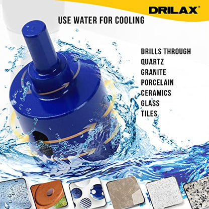 1-1/2 Inch Diamond Hole Saw Drill Bit Cobalt Series Vacuum Brazed