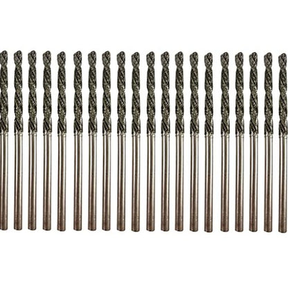 Diamond Drill Bit 2.5mm 20 Pieces Set Twist Tip Glass Drilling Making Jewelry Necklace Earrings Pendants Bracelets with Sea Shells Beach Rocks Ceramic Porcelain Gemstones drilax-tools