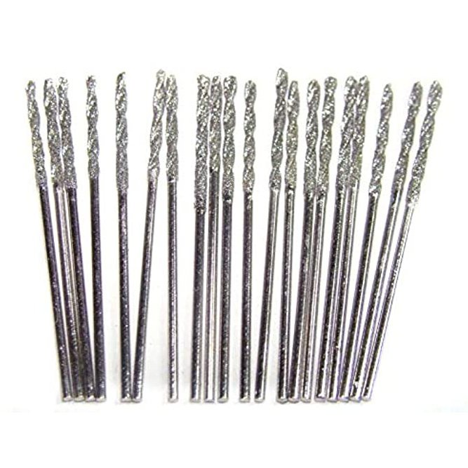1mm Diamond Bits For Drilling Stone Compatible with Dremel Drill Bit Set Twist