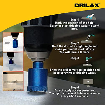 4 Inch Diamond Hole Saw Drill Bit Cobalt Series Vacuum Brazed