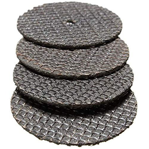 Fiberglass Reinforced Cut-Off Wheels 50 Pieces 1 1/4 inch Diameter Abrasive Cutting Tool Disc 4 402 Mandrels Included Rotary Discs Compatible with Dremel 426 426b