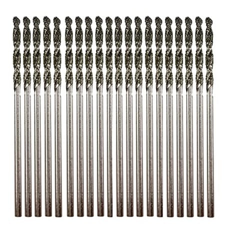Diamond Drill Bit 1.5mm Set 20 Pcs Jewelry Beach Sea Glass Shells Gemstones 20 Pieces Twist Bits Kit Pack by Drilax drilax-tools