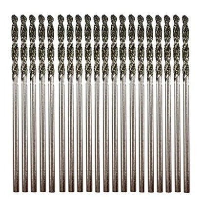 Diamond Drill Bit 1.5mm Set 20 Pcs Jewelry Beach Sea Glass Shells Gemstones 20 Pieces Twist Bits Kit Pack by Drilax drilax-tools
