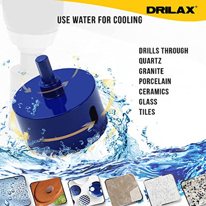 2-1/2 Inch Diamond Hole Saw Drill Bit Cobalt Series Vacuum Brazed