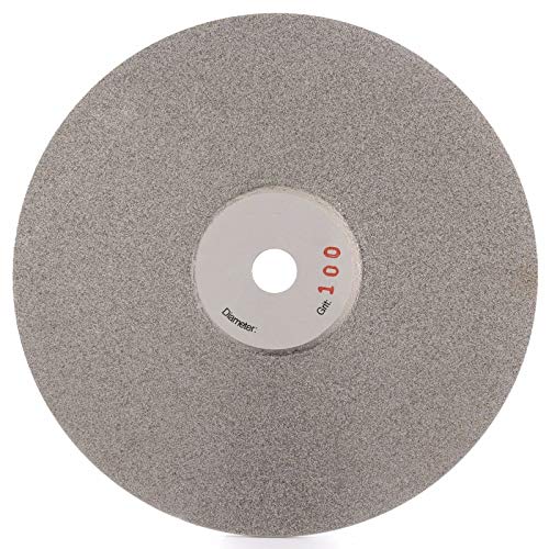 6 inch diamond flat lap disc, 100 grit, front view