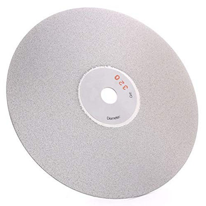 6 inch diamond flat lap disc, 320 grit, front view