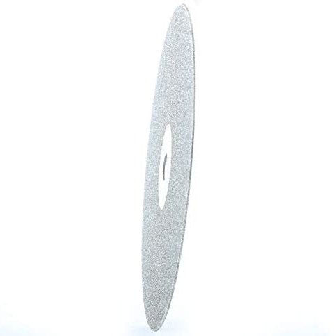 Side view of the thin 6 inch 60 grit lap disc