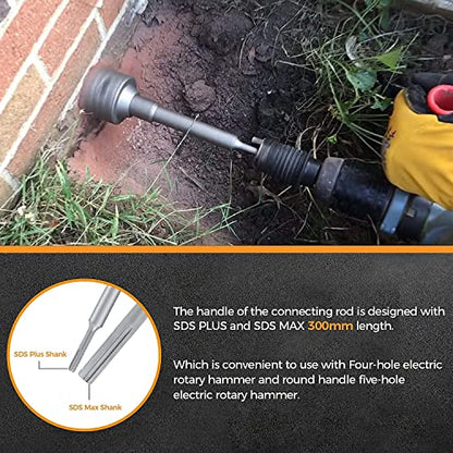 Drilax 9-Pc Masonry Hole Saw Set – SDS Plus Max Concrete