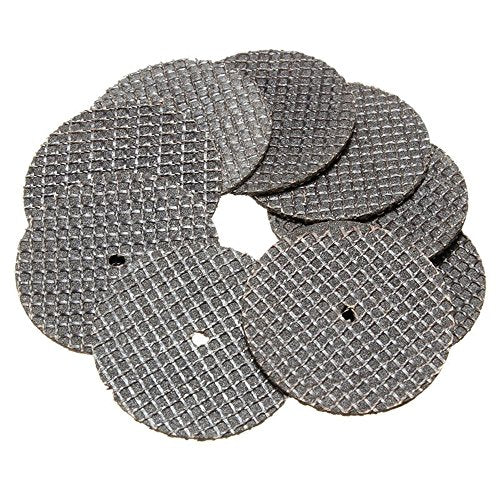 Fiberglass Reinforced Cut-off Wheels Discs Kit 1 1/4 inch Diameter 25 Pieces + 2 Mandrel For Dremel Rotary Tool 426 426b Compatible