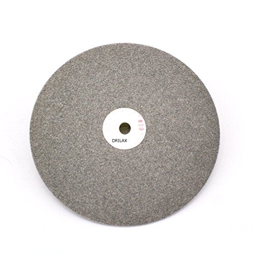 8 inch diamond flat lap disc, 60 grit, front view