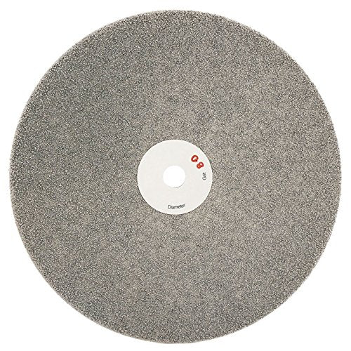 8 inch diamond flat lap disc, 80 grit, with 1/2 inch arbor hole